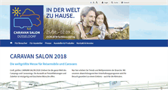 Desktop Screenshot of caravan-salon.de